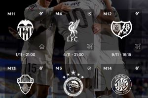 皇马官方晒11月赛程:主场战瓦伦西亚后将迎5连客,含客战利物浦